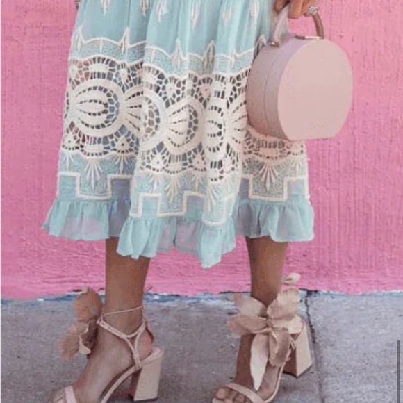 Cecilia New York Hibiscus Sandal - Natural sz 6 - Picture 4 of 10